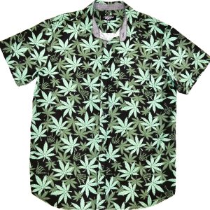 Green Leaf Allover Hawaiian Shirt