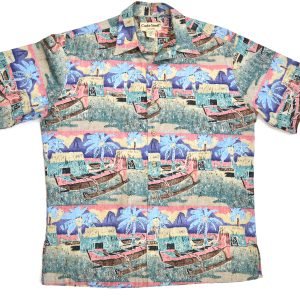 Cooke Street Retro Island Harbor Shirt