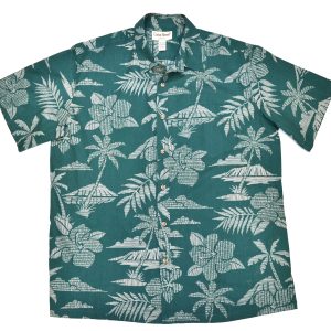 Island Escape Palm Print Shirt
