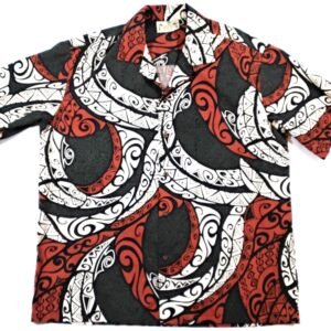 E&K Polynesian Tribal Tiki Isander Hawaiian Shirt.