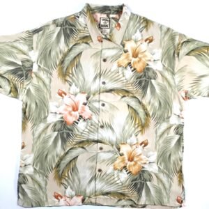 Tommy Bahama Tropical Palm Hibiscus Aloha Shirt