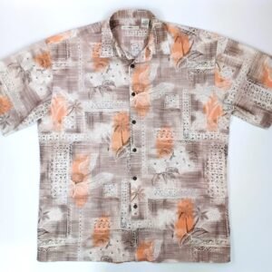 Campia Neutral Patchwork Hawaiian Shirt