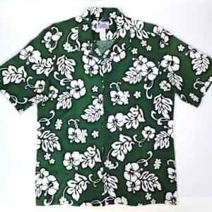 Hawaii Green Classic Floral Hawaiian Shirt