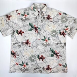 Cooke Street Hawaiian Map and Floral Hawaiian Shirt