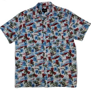 King of the Beach Colorful Tropical Plants Hawaiian Style Shirt